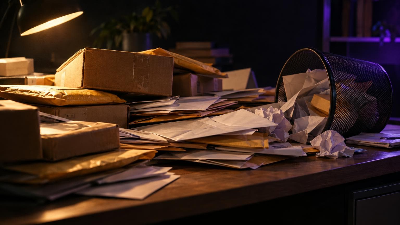 Office workers reviewing documents on screens with some content highlighted in red, indicating low-quality AI-generated work that needs correction